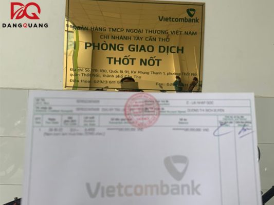 Dịch vụ chứng minh tài chính Vietcombank
