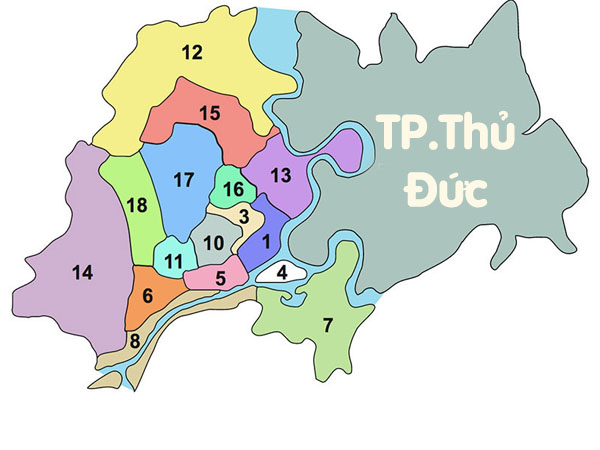 Danh sách các quận ở Sài Gòn (Tp.HCM) cập nhật tới 2023