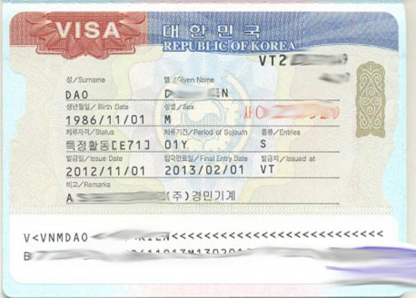 Có mấy loại Visa E7 lao động Hàn Quốc