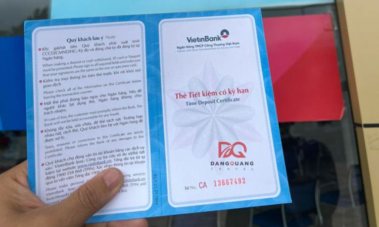 Thẻ tiết kiệm Vietinbank