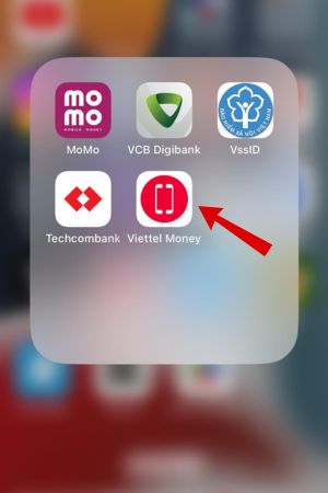 Mở ứng dụng Viettel Money