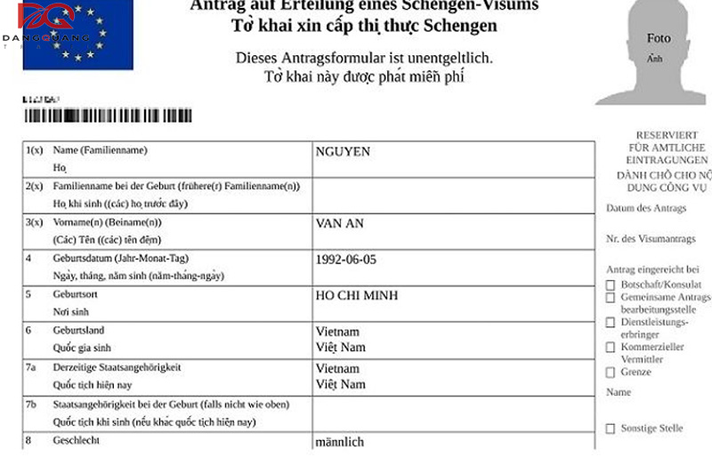 Download mẫu đơn xin cấp thị thực đi Đức mới nhất 2025