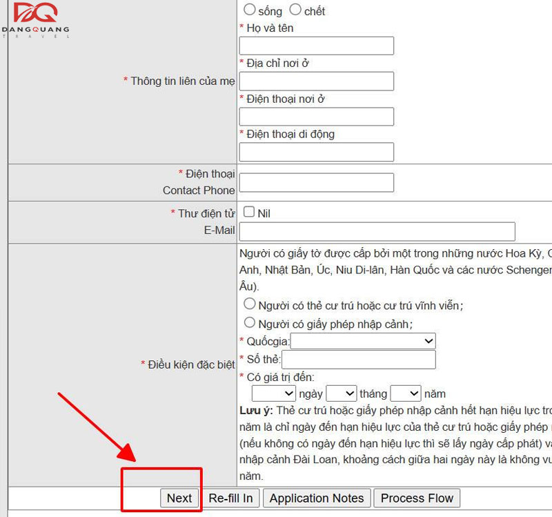 Cách đăng ký, điền thông tin xin visa online Đài Loan chính xác nhất 10 Cách đăng ký, điền thông tin xin visa online Đài Loan chính xác nhất