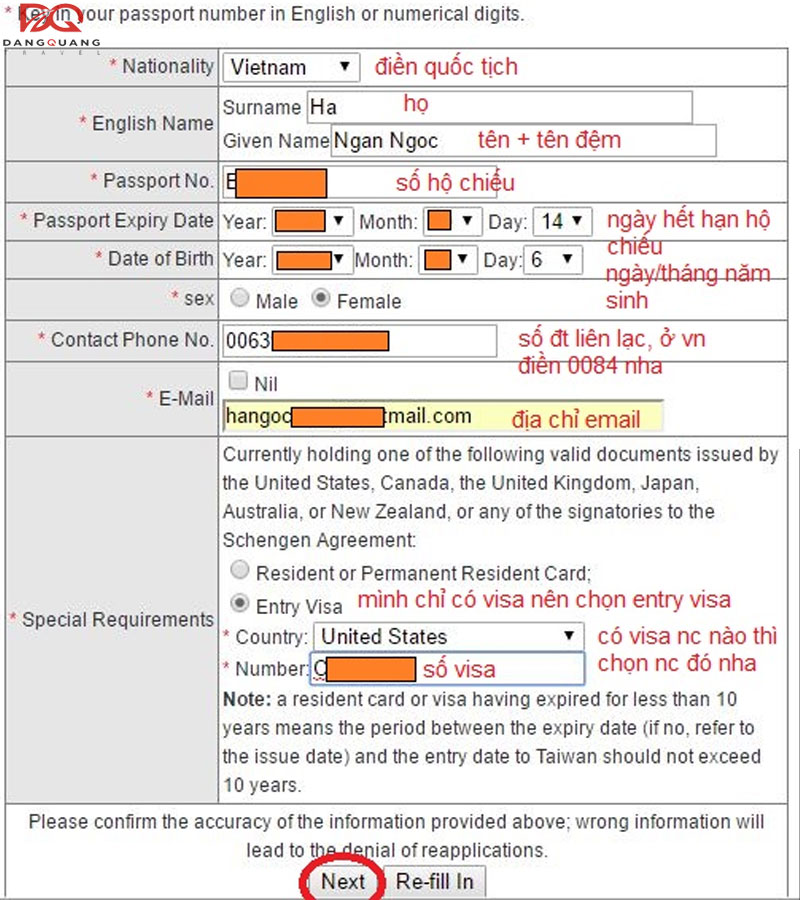 Thủ tục, hồ sơ và kinh nghiệm xin visa Đài Loan tự túc