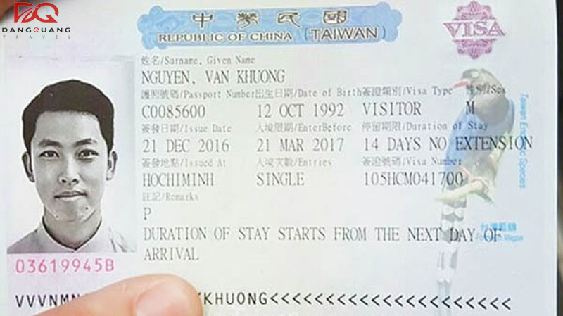 Thủ tục, hồ sơ và kinh nghiệm xin visa Đài Loan tự túc