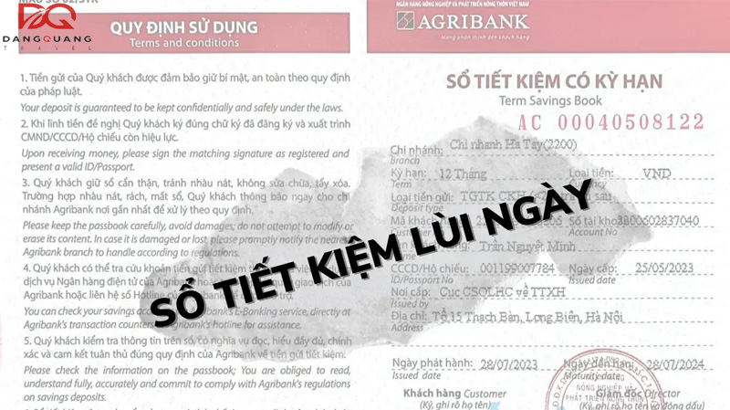 Dịch vụ chứng minh tài chính lùi ngày bằng sổ tiết kiệm 5 Dịch vụ chứng minh tài chính lùi ngày bằng sổ tiết kiệm